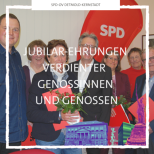 Foto (vl.n.r.): der neue Vorsitzende des SPD Ortsvereins Detmold-Kernstadt, Steven Wodtke, zusammen mit Corinna Peter-Werner (Stellvertreterin) und Achim Post