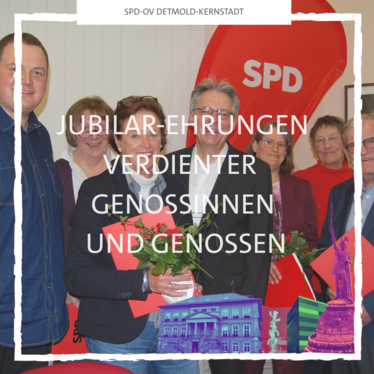 Foto (vl.n.r.): der neue Vorsitzende des SPD Ortsvereins Detmold-Kernstadt, Steven Wodtke, zusammen mit Corinna Peter-Werner (Stellvertreterin) und Achim Post